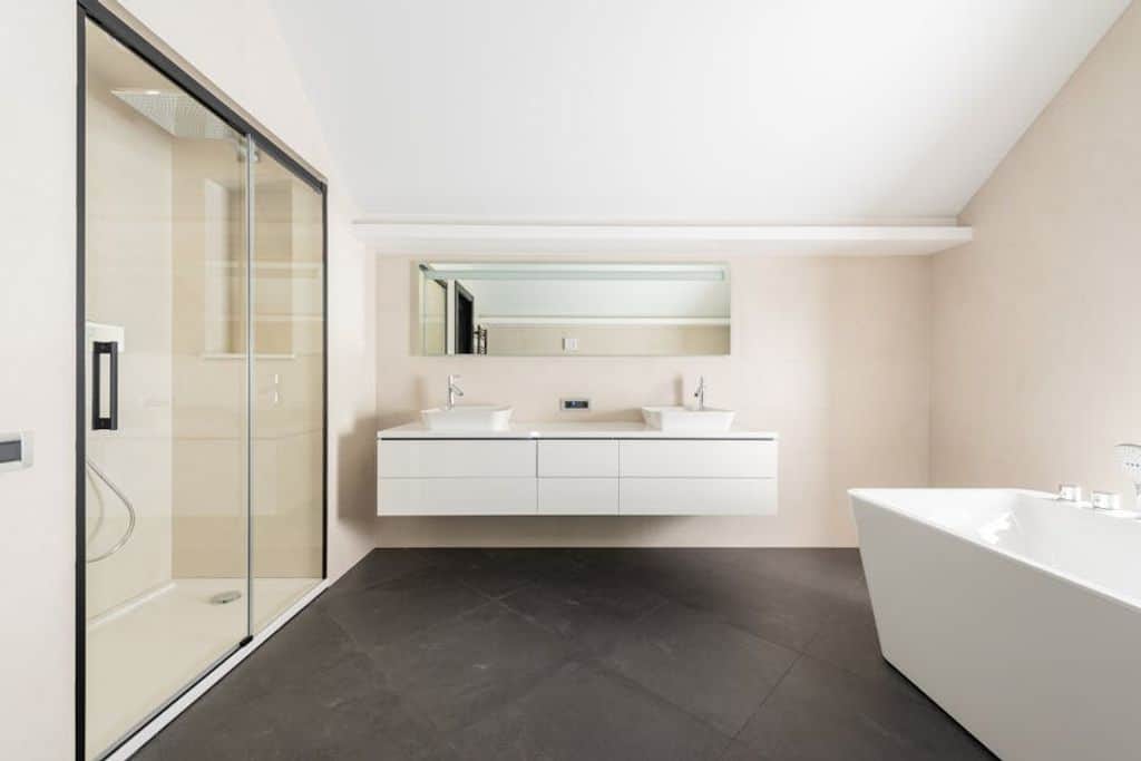 New shower installation